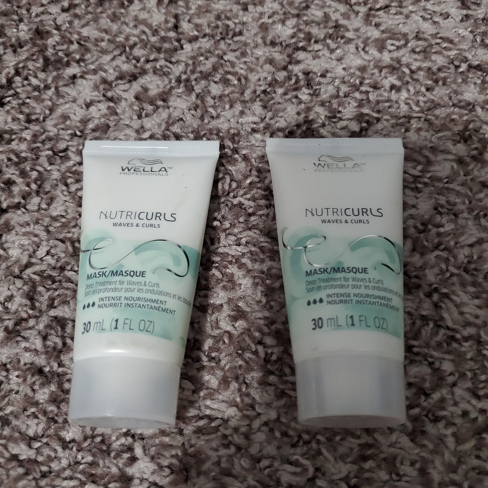 Lot of 2 Wella Nutricurls Mask Deep Treatment for